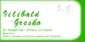vilibald gresko business card
